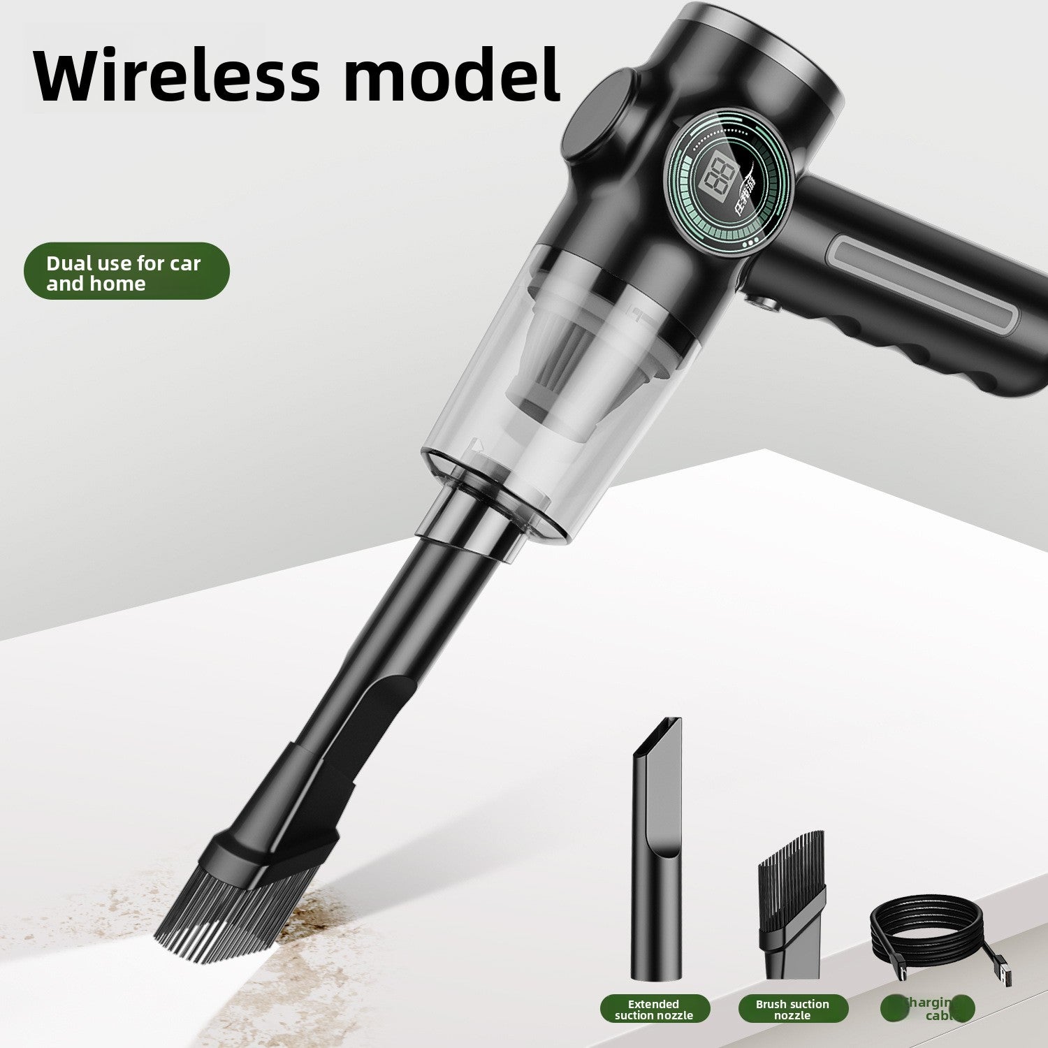 Portable Cordless Vacuum Cleaner with Multi Attachments