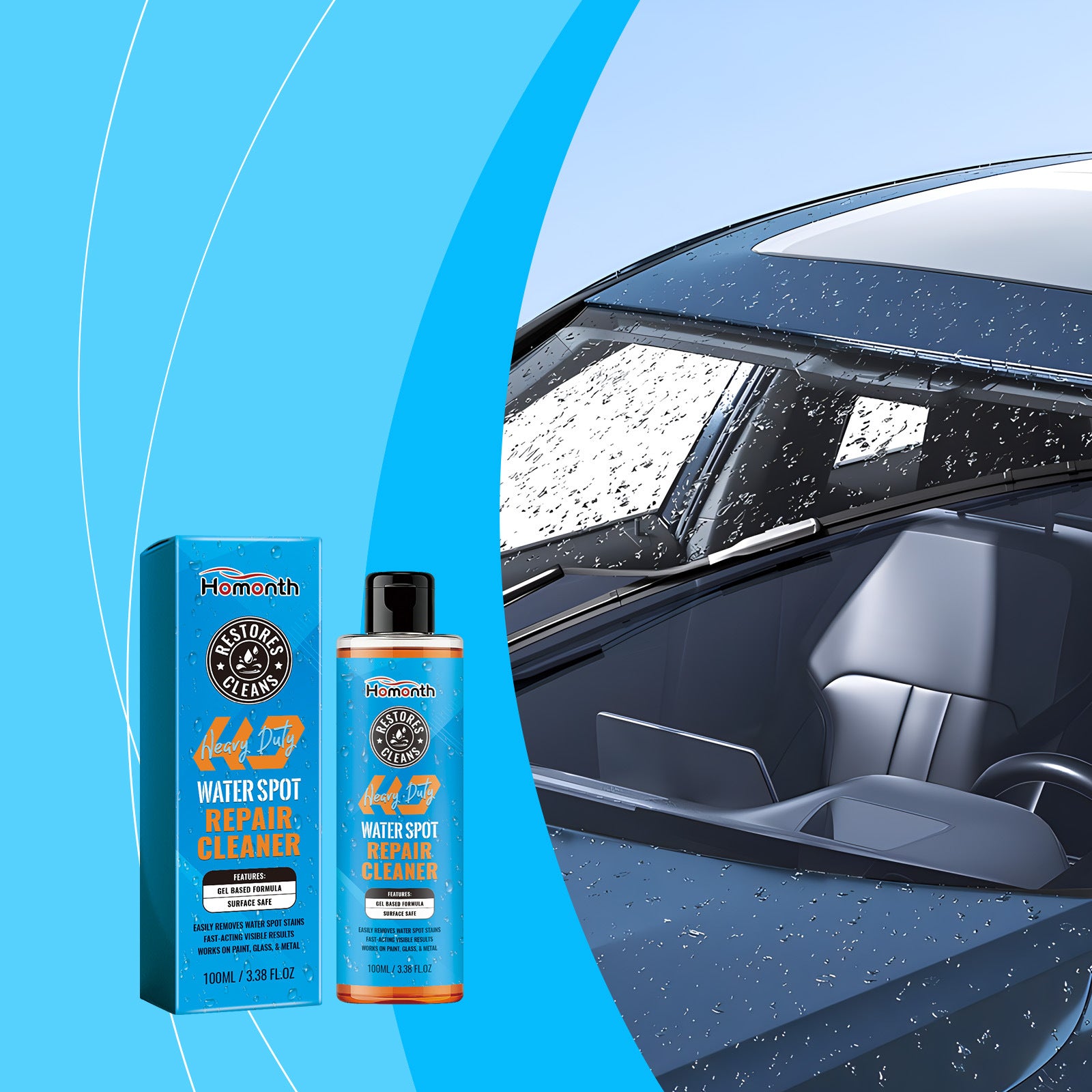 Homonth Car Window Glass Cleaner