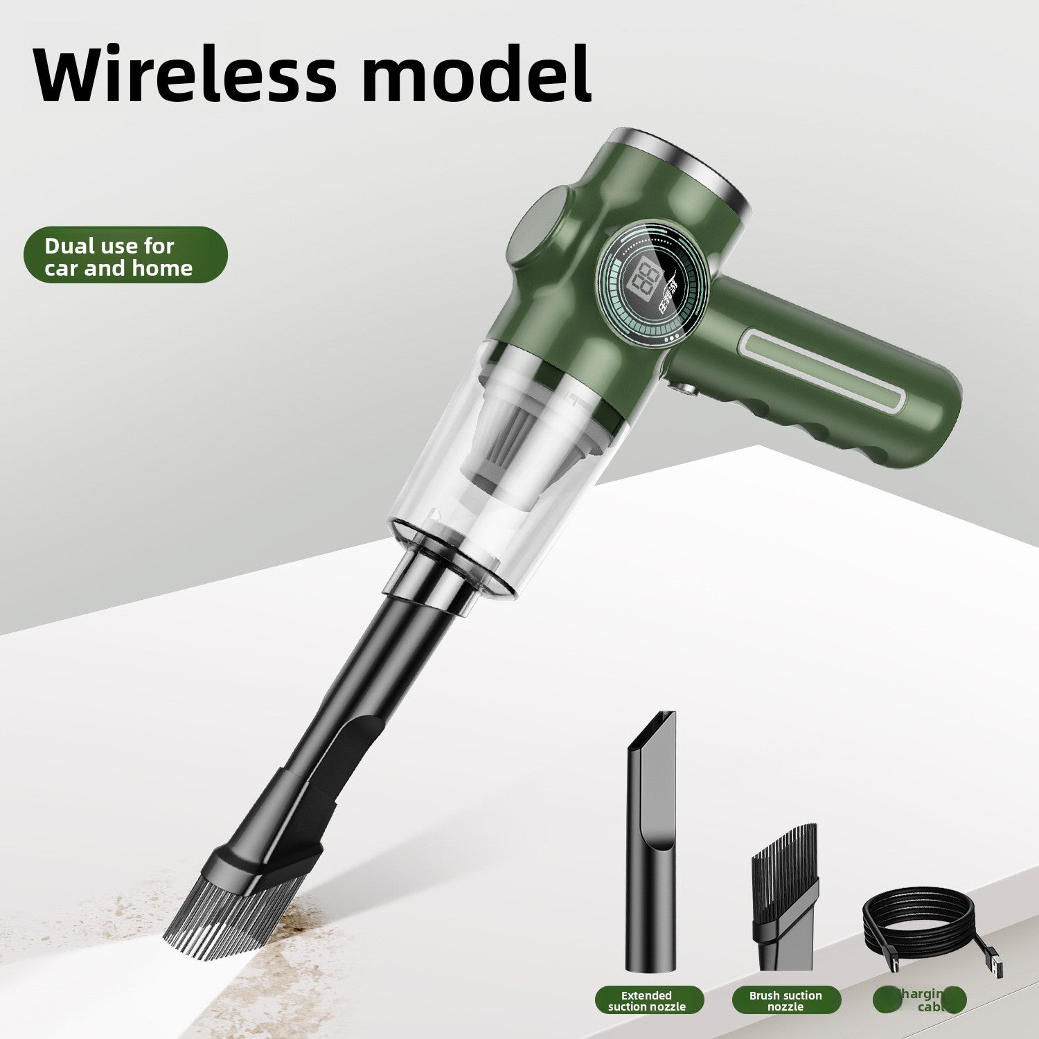 Portable Cordless Vacuum Cleaner with Multi Attachments