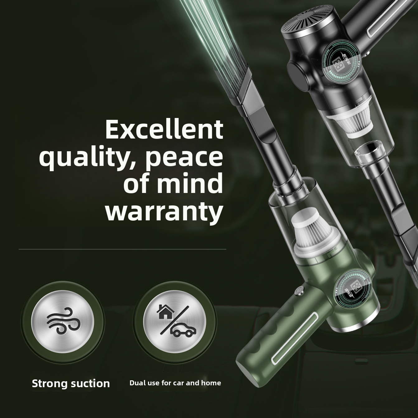 Portable Cordless Vacuum Cleaner with Multi Attachments